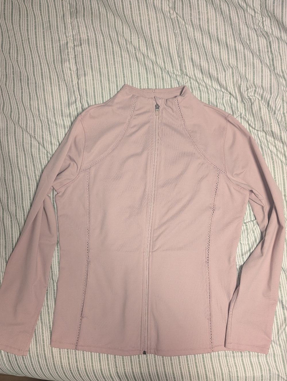 Pink Slim Fit Zip Up Jacket